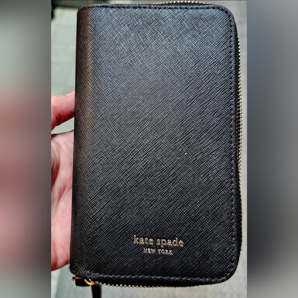 Kate Spade iPhone Case/Wallet Wristlet Black